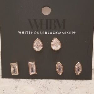 White House Black Market Stud Earrings Minimalist Design